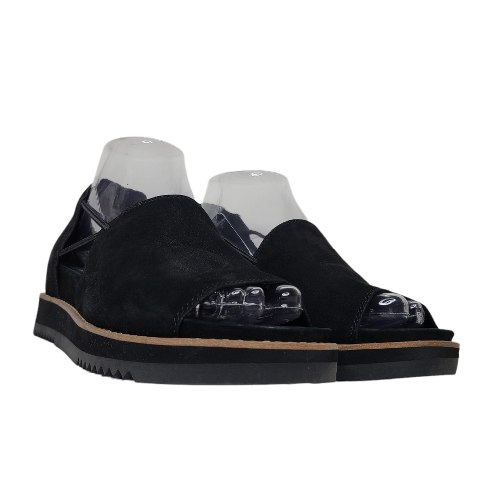 Eileen Fisher Ken Tumbled Nubuck Leather Sandals EF47541 Size 8